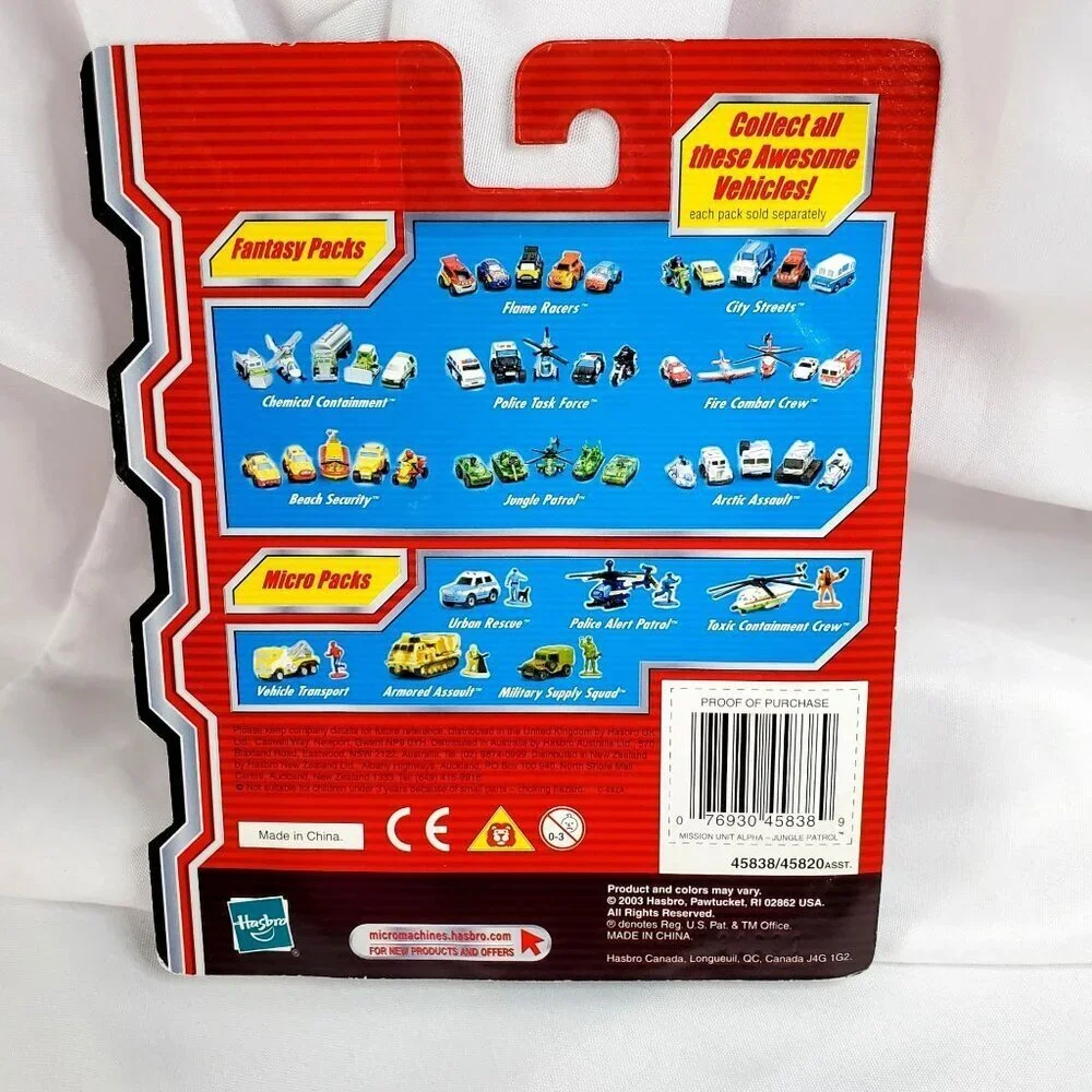 VTG Hasbro Micro Machines Fantasy Packs Mission Unit Alpha Jungle Patrol 2003